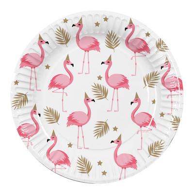 Flamingo Partybordjes 23cm (10st)