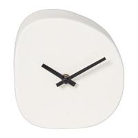 Tafelklok - crème - 15x14x5 cm - thumbnail