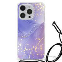 Back Cover voor iPhone 14 Pro Watercolor Paars - thumbnail