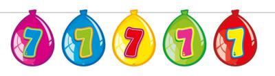 Folat BV Vlaggenlijn ballonnen 7 jaar, 10mtr.