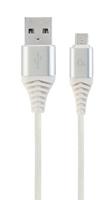 Cablexpert CC-USB2B-AMMBM-2M-BW2 USB-kabel, USB 2.0, USB A, Micro-USB B, wit - thumbnail