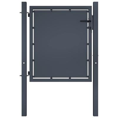 Tuinpoort staal 100x75 cm antraciet