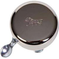 Widek bel gouden leeuw met stalen klepel chroom - thumbnail