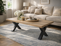 Salontafel MARNOIX 130 cm franse eik - thumbnail