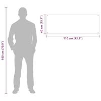 VidaXL Keuken spatscherm 2 pcs doorzichtig 110 x 40 cm gehard glas - thumbnail