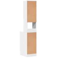 Keukenkast 35x50x180 cm bewerkt hout wit - thumbnail