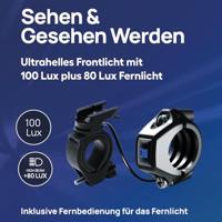 FISCHER FAHRRAD Koplamp LED werkt op batterijen Zwart - thumbnail