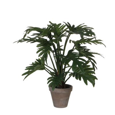Kunstplant mica philodendron selloum groen in pot | 2 stuks