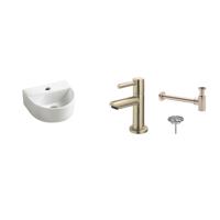 Fonteinset Helios Halfrond 30X25X12 cm RVS Aqua Splash - thumbnail