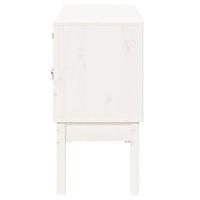 Dressoir 110x40x78 cm massief grenenhout wit - thumbnail