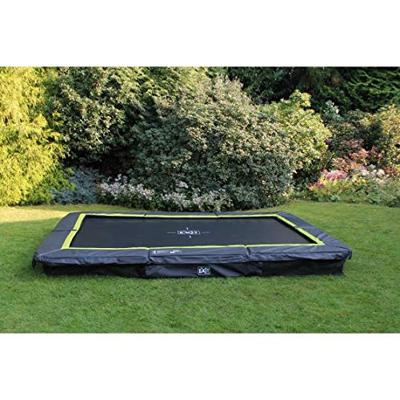 Exit Silhouette InGround trampoline met net - 366 x 244 cm - Zwart Exit Silhouette InGround trampoline met net - 366 x 244 cm - Zwart
