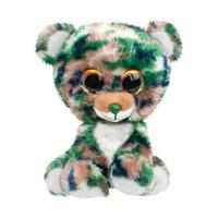 Lumo Stars knuffel Lumo Bear Camo groen/bruin 15 cm - thumbnail