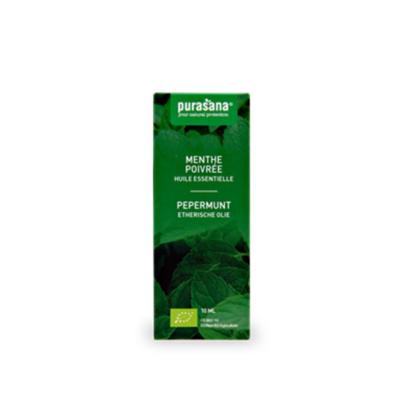 Purasana Pepermunt olie/huile menthe poivree bio (10 ml)