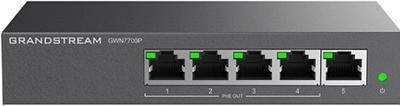 Switch Grandstream PoE GWN7700P (4x PoE do 1000; 1x do 1000Mpbs)