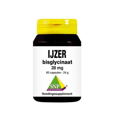 IJzer bisglycinaat 28mg 60 Capsules