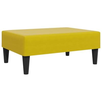 2-delige Loungeset met kussens fluweel geel - thumbnail