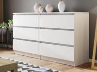 Commode MALIWA 6 lades wit - thumbnail