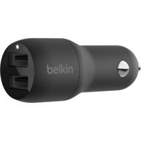 Belkin BoostCharge 2-poorts USB-A-autolader oplader - thumbnail