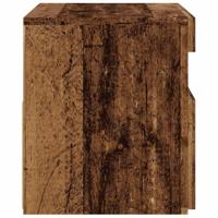 Tv-meubel met LED 60x35x40 cm bewerkt hout oud hout - thumbnail