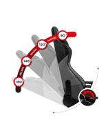 Huzaro Force 6.2 Grey Mesh gamestoel - thumbnail