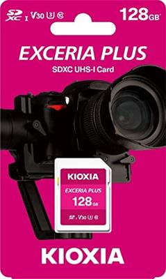 Kioxia EXCERIA PLUS SDXC-kaart 128 GB UHS-I, v30 Video Speed Class