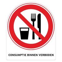 Pictogram Consumptie binnen verboden - thumbnail