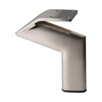 Stalen meubelpoot rvs look design 11,5 bij 2 cm en hoogte 10 cm - thumbnail