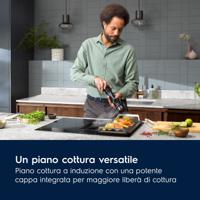 AEG Kookplaat met afzuiging - 7000 ComboHob SenseFry 80 cm NCH84C23CB - thumbnail