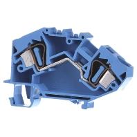 WAGO 784-604 Doorgangsklem 10 mm Spanveer Toewijzing: N Blauw 25 stuk(s) - thumbnail