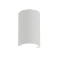 Artdelight Wandlamp Nantes glad H 18 cm gips wit - thumbnail