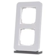 Gira afdekraam 2 voudig E3 Ral9010 wit 0212410 met ronde hoeken