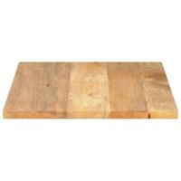 Tafelblad rechthoekig 80x50x3,8 cm massief mangohout - thumbnail