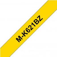 Brother M-K 621 Labeltape Tapekleur: Geel Tekstkleur: Zwart 9 mm 8 m - thumbnail