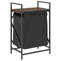 Wasmand 1 vak met plank bruin eikenkleurig - thumbnail