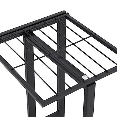 VidaXL Bloemenstandaard met 5 lagen 43x22x98 cm metaal zwart VidaXL Bloemenstandaard met 5 lagen 43x22x98 cm metaal zwart