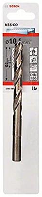 Bosch Accessories 2608585866 HSS Metaal-spiraalboor 10.5 mm Gezamenlijke lengte 133 mm Kobalt DIN 338 Cilinderschacht 1 stuk(s) Bosch Accessories 2608585866 HSS Metaal-spiraalboor 10.5 mm Gezamenlijke lengte 133 mm Kobalt DIN 338 Cilinderschacht 1 stuk(s)
