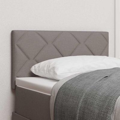 Hoofdbord met LED -striplichten met hoofdeinde Taupe 80 cm Stof