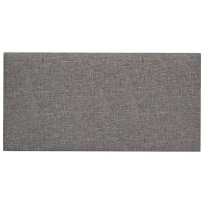 Wandpanelen 12 st 2,16 m 60x30 cm stof lichtgrijs
