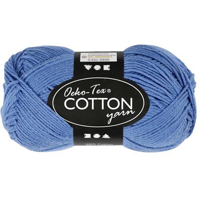 Creativ Company Katoengaren, blauw, 50gr, 170m