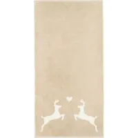 Cawö Cawö Alpenchic Edition Hert 6228 Handdoek 50x100 beige - thumbnail