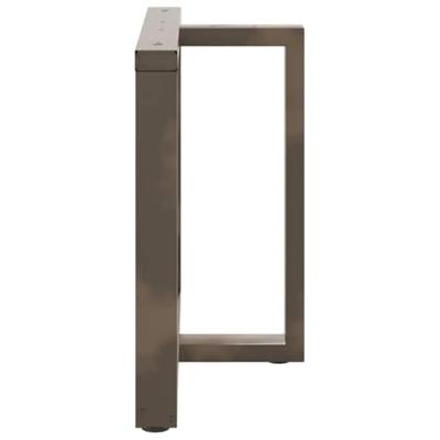 Eettafelpoten 2 st T-vormig 90x35x(72-73) cm staal naturel