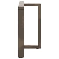 Eettafelpoten 2 st T-vormig 90x35x(72-73) cm staal naturel - thumbnail