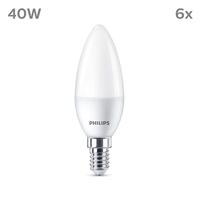 Philips LED 9290035411 LED-lamp Energielabel F (A - G) E14 Kaars 4.9 W = 40 W Warmwit (Ø x l) 35 mm x 106 mm 6 stuk(s) - thumbnail