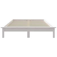 Bedframe massief grenenhout wit 140x190 cm - thumbnail