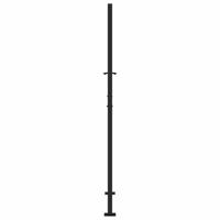 Poort met vlamontwerp 105x180 cm staal zwart - thumbnail