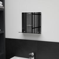 VidaXL Wandspiegel met schap 30x30 cm gehard glas - thumbnail