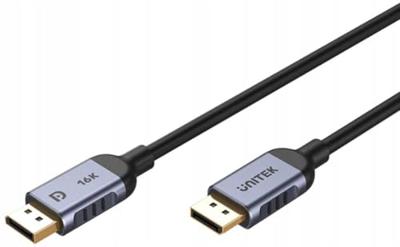 UNITEK C1626GY01-1M DisplayPort 2.1 kabel Zwart