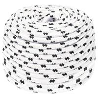 VidaXL Boottouw gevlochten 8 mmx100 m polyester wit4 - thumbnail