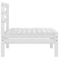 4-delige Loungeset massief grenenhout wit - thumbnail