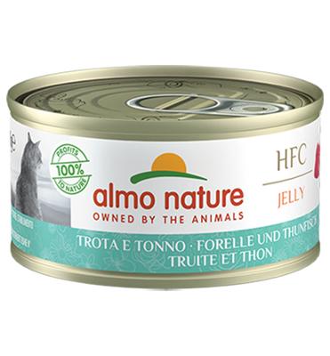 Almo Nature HFC kat Jelly Forel en Tonijn 70gr